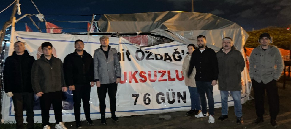 ADALET NÖBETİNDE 76. GÜN: TEKİRDAĞ TEŞKİLATI BAYRAĞI DEVRALDI