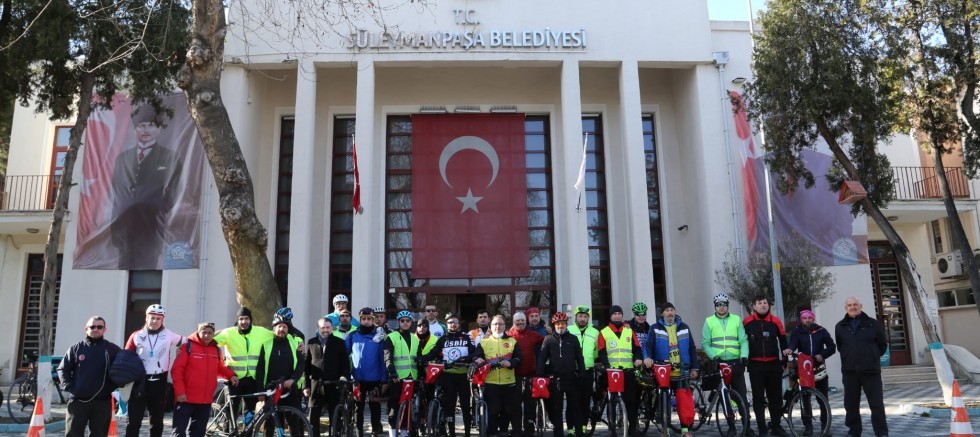 Çanakkale’ye Giden Bisikletçiler Süleymanpaşa Belediyesinin Misafiri Oldu