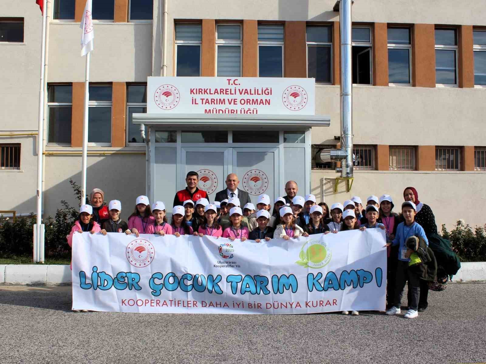 Kırklarelinde Lider Çocuk Tarım Kampı Gerçekleştirildi