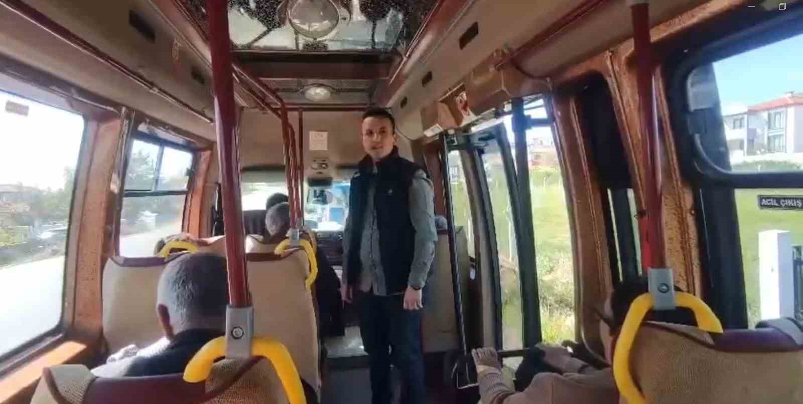Kırklarelinde Minibüs Sürücülerine Sivil Denetim