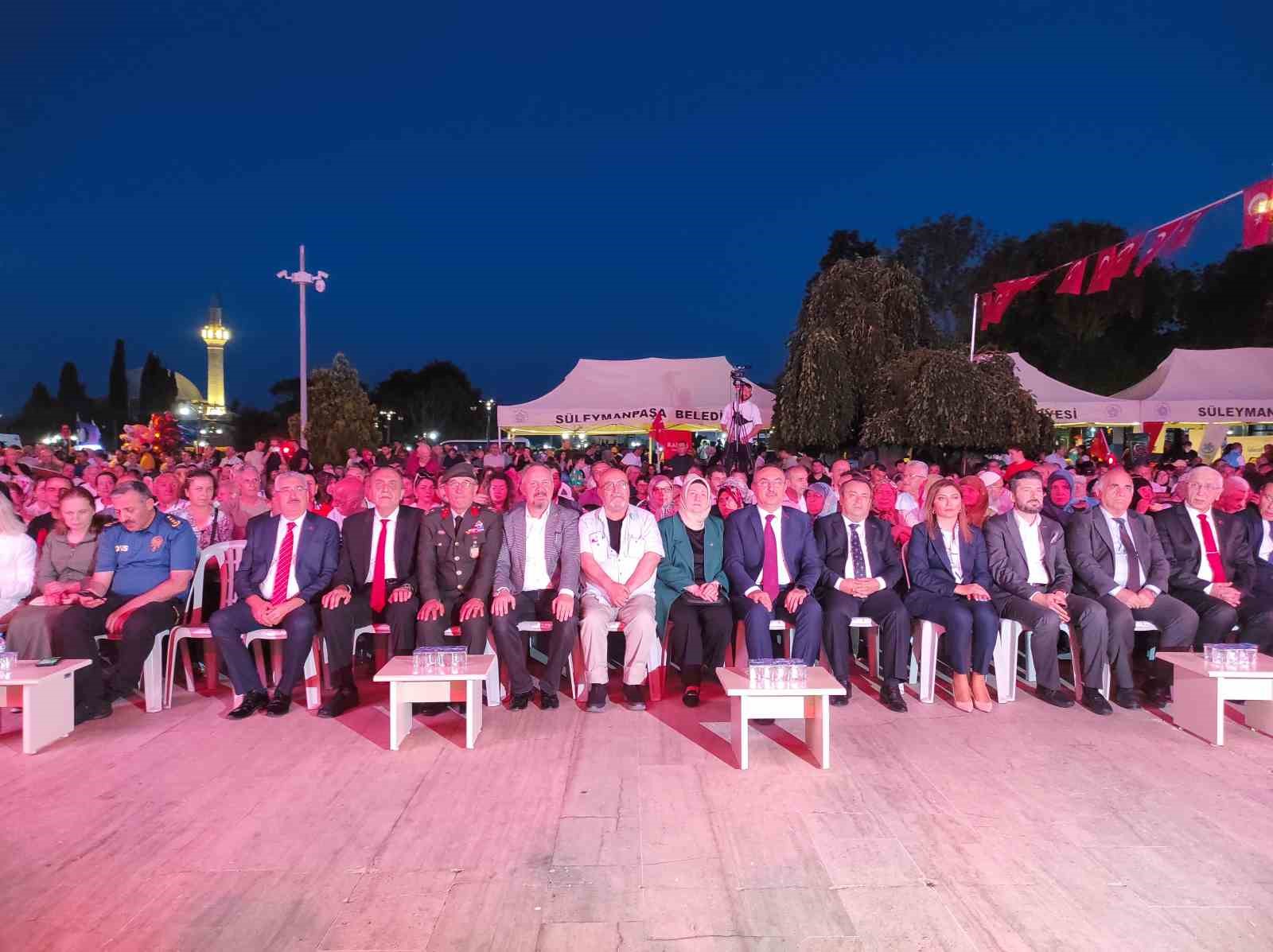 15 Temmuzun Yıldönümünde Tekirdağda Anlamlı Tören