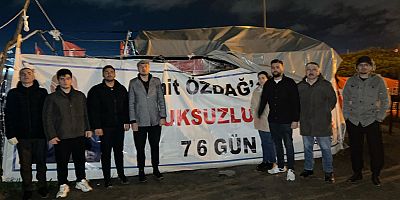 ADALET NÖBETİNDE 76. GÜN: TEKİRDAĞ TEŞKİLATI BAYRAĞI DEVRALDI