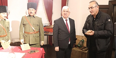 Başkan Yüksel Sunay Akın’ı Atatürk Evinde misafir etti