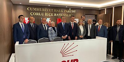 CHP EKONOMİ HEYETİ, ÇORLU'DA GÖRÜŞMELERDE BULUNDU