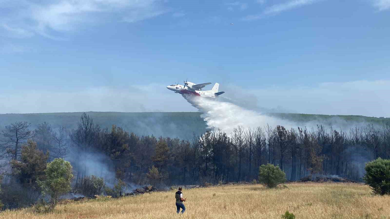 Eceabattaki Orman Yangını Kontrol Altına Alındı