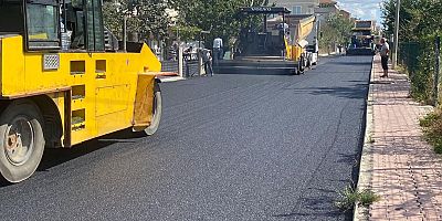 Ergene'de asfalt çalışmaları devam ediyor
