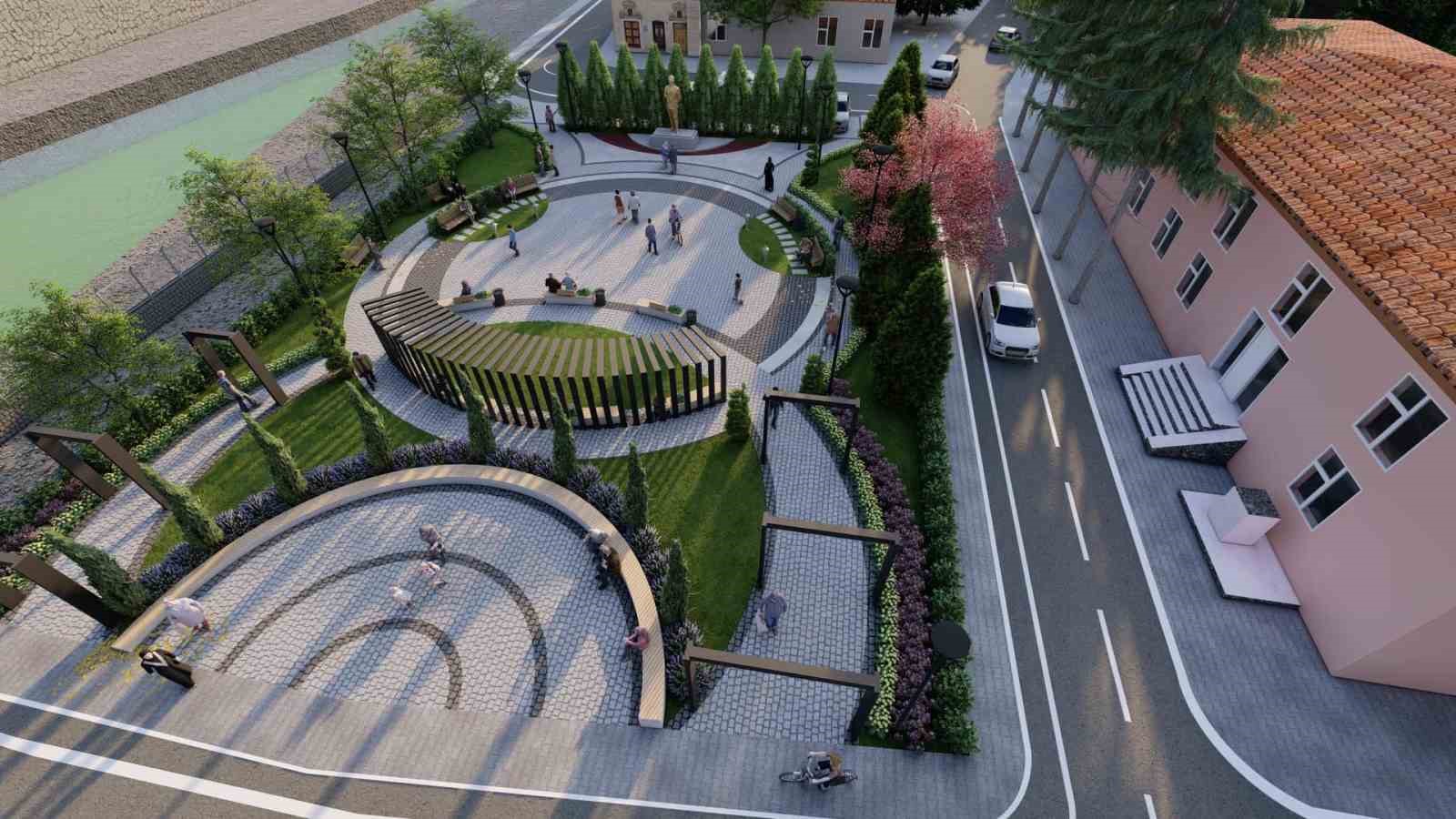 Ezine Zübeyde Hanım Kent Meydanı Ve Atatürk Parkının İhalesi 2 Şubatta Yapılacak