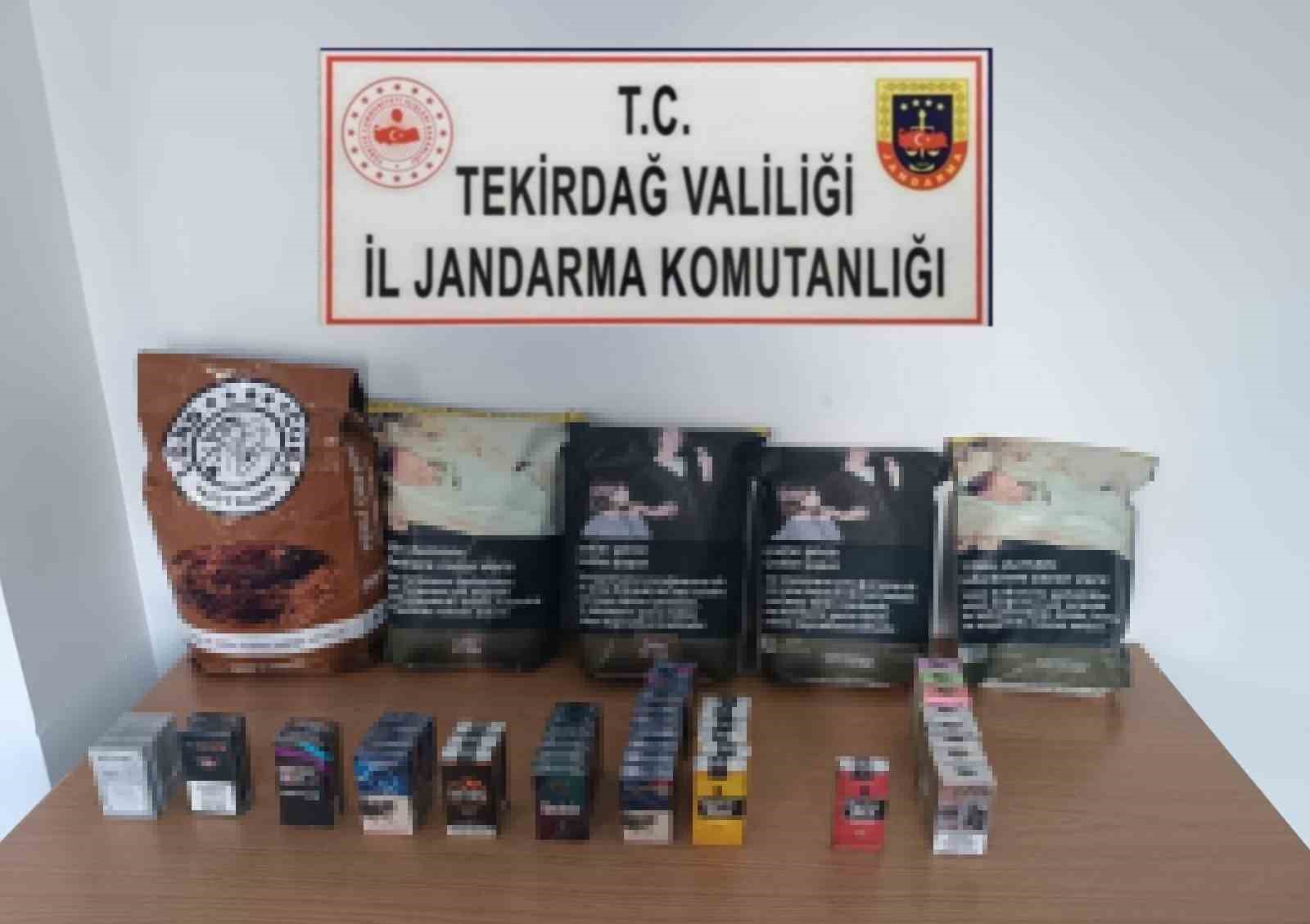 Jandarma Kapaklıda Kaçak Tütün Ürünleri Ele Geçirdi