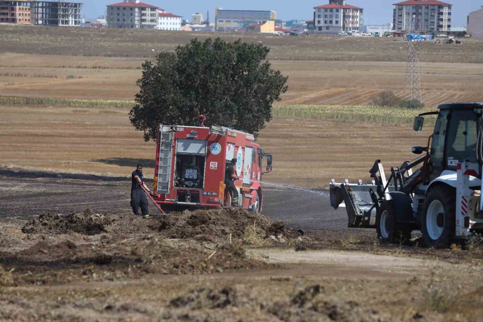 Kapaklıda 30 Dekar Tarım Arazisi Kül Oldu