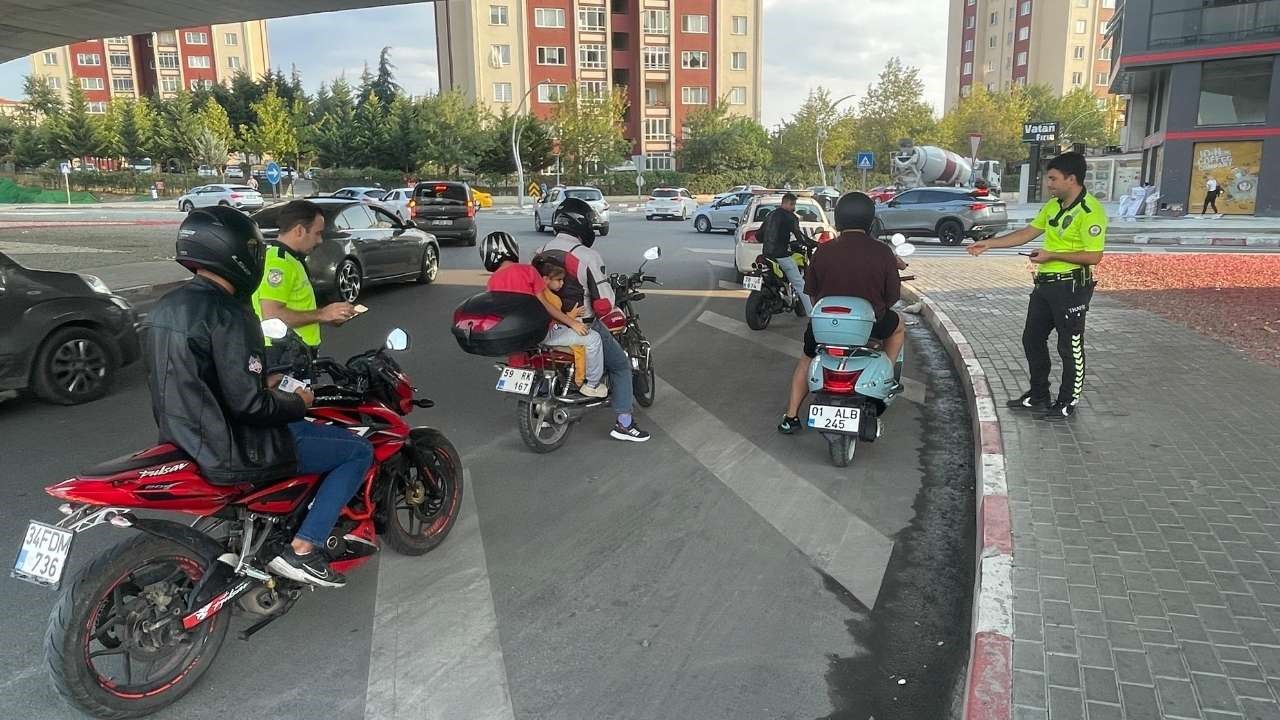 Kapaklıda Motosikletli Sürücülere Yönelik Denetim Sürüyor