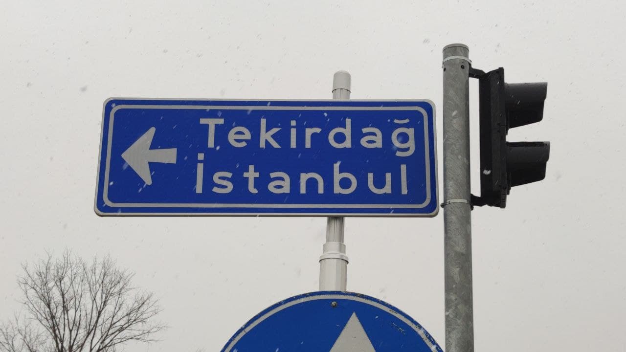 Kar, Tekirdağa Giriş Yaptı, İstanbula Doğru İlerliyor
