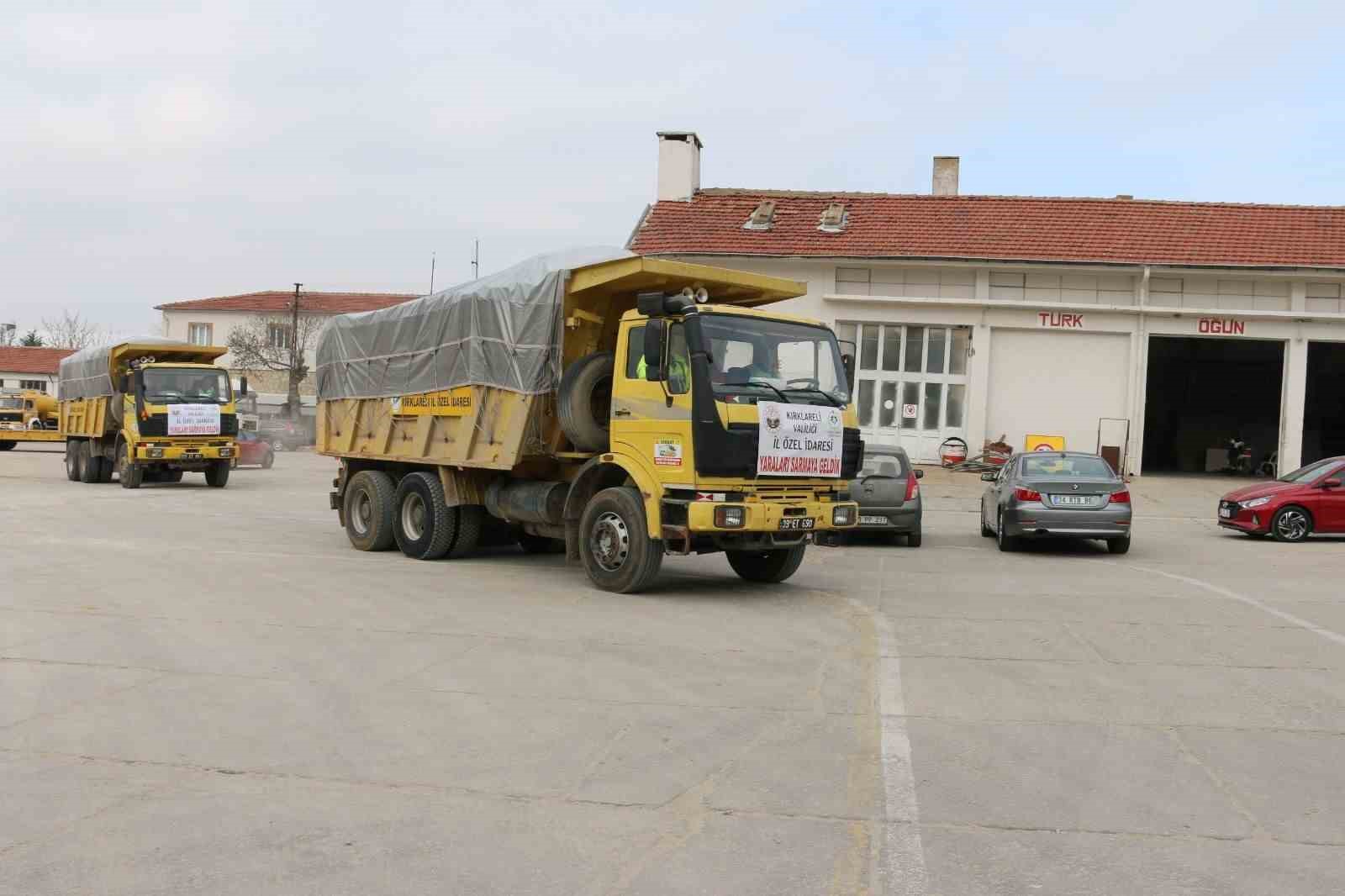 Kyllerden Deprem Blgesine Odun Deste?i