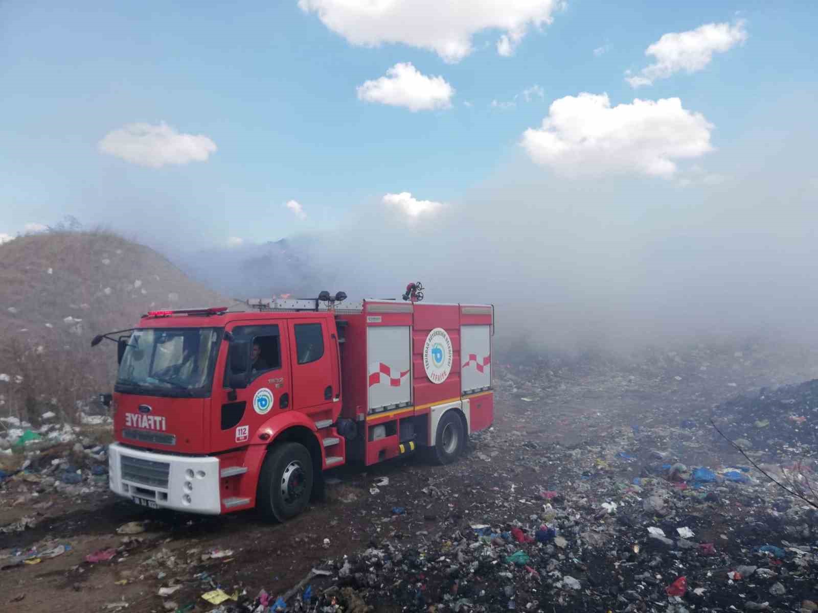 Pehlivanköyde Çöplük Alanda Yangını