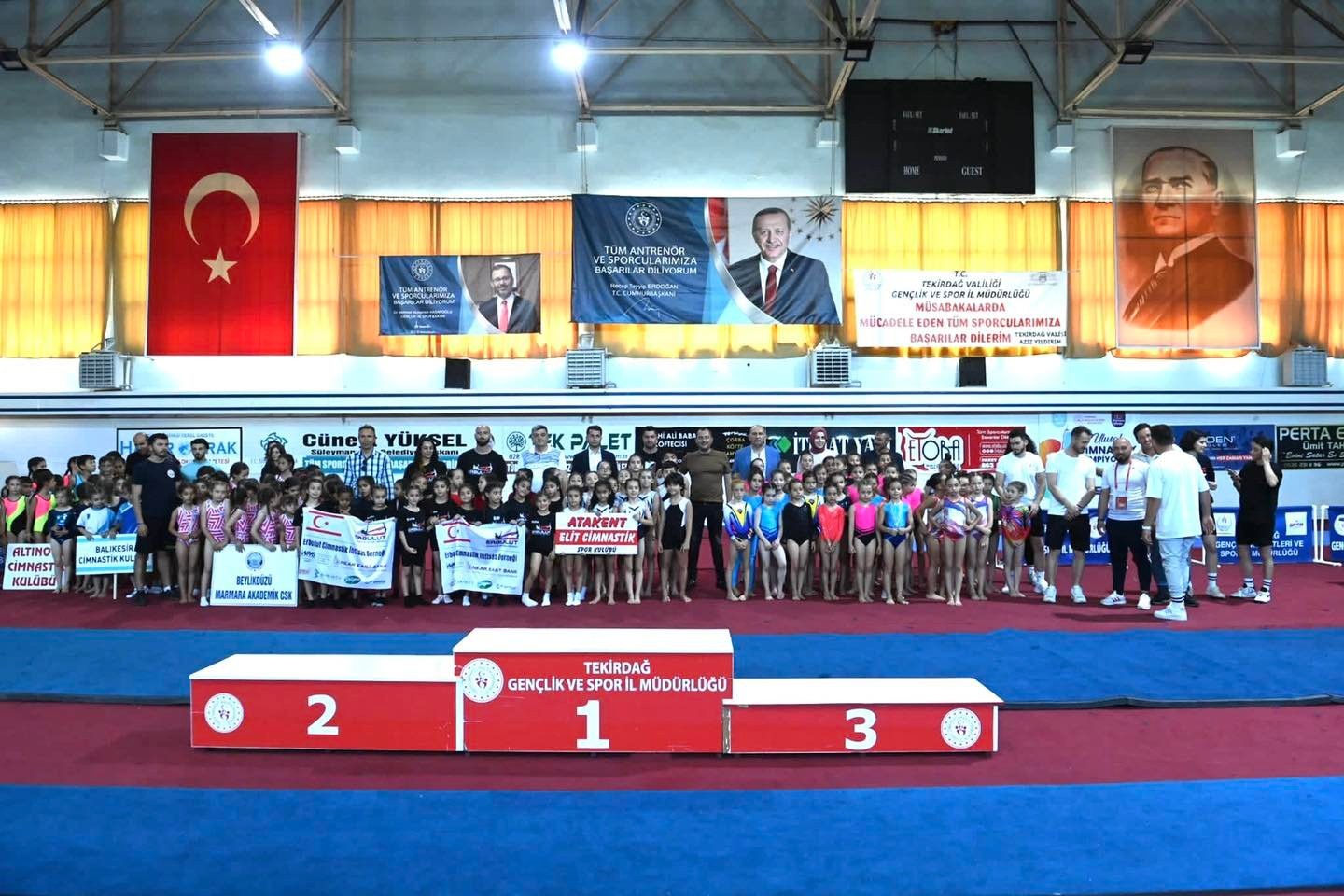 Süleymanpaşada Ulusal Cimnastik Şampiyonası Düzenlendi