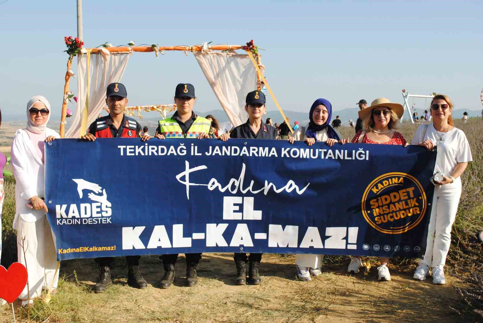 Tekirdağ İl Jandarma Komutanlığı Kadına El Kalkmaz Dedi