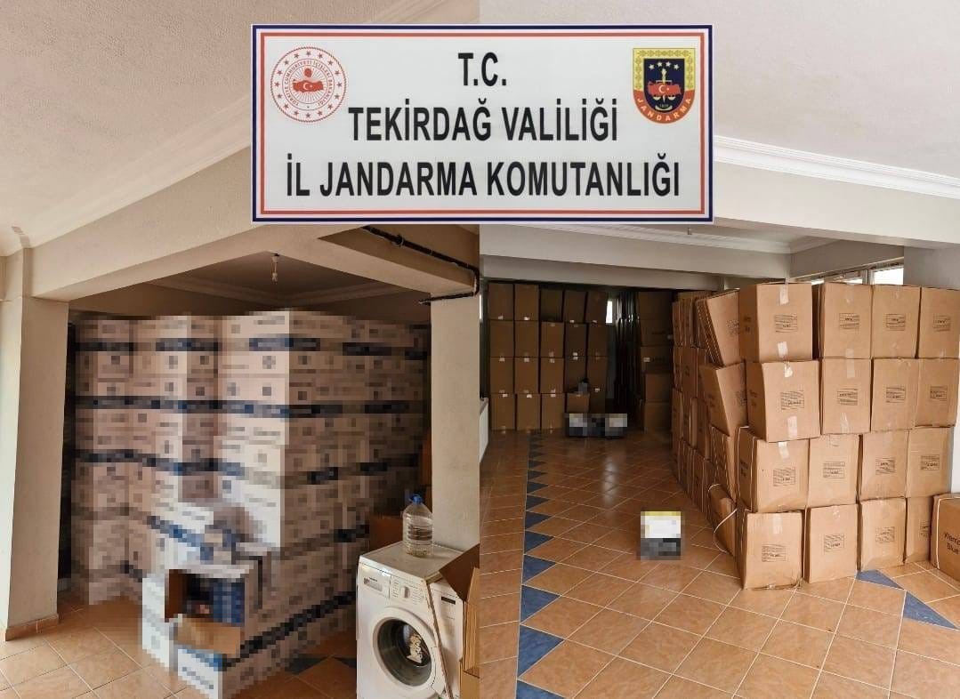 Tekirdağda 3 Ton Tütün Ve 1.6 Milyon Makaron Ele Geçirildi