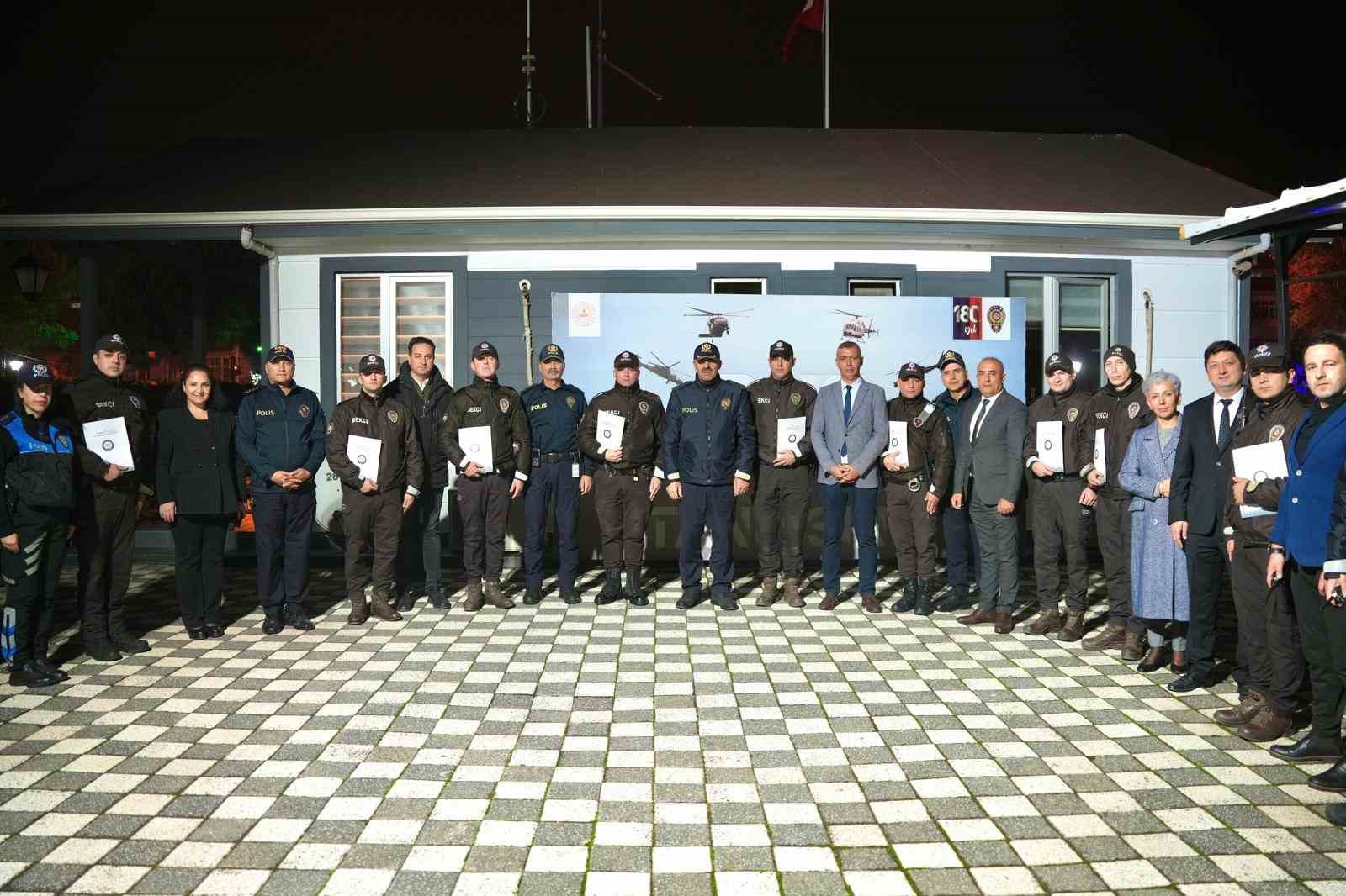 Tekirdağda Başarılı Bekçilere Teşekkür Belgesi Verildi