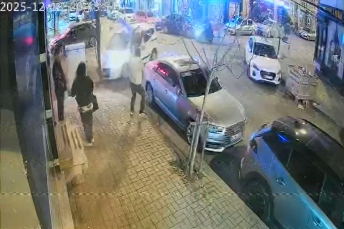 Tekirdağda Feci Kaza Kamerada