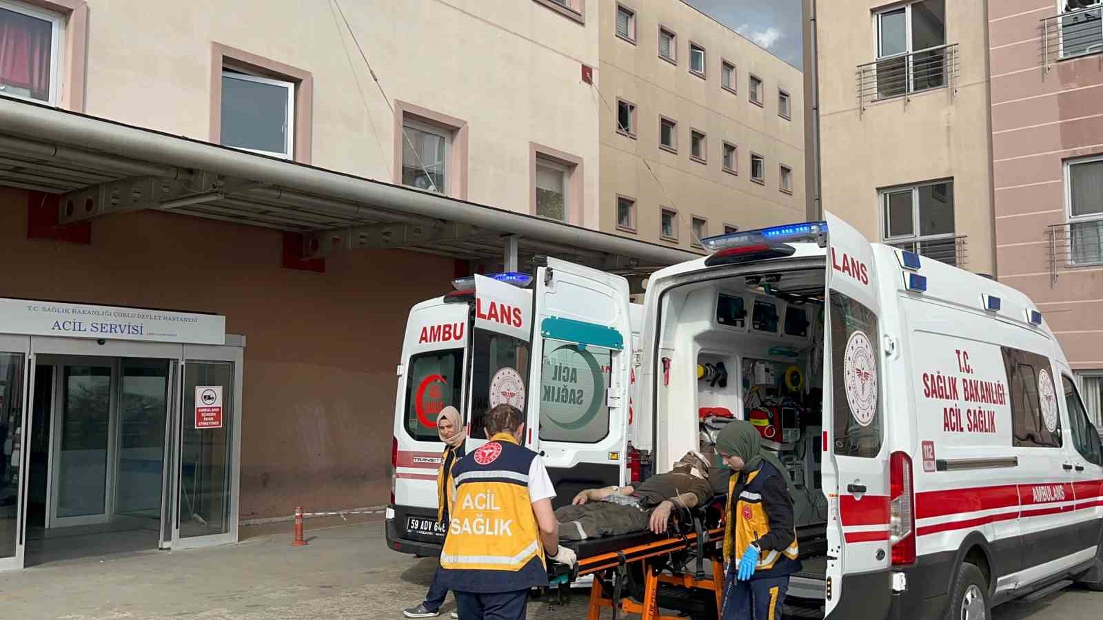 Tekirdağda İş Kazası: Fırlayan Körük Tası Başından Yaraladı