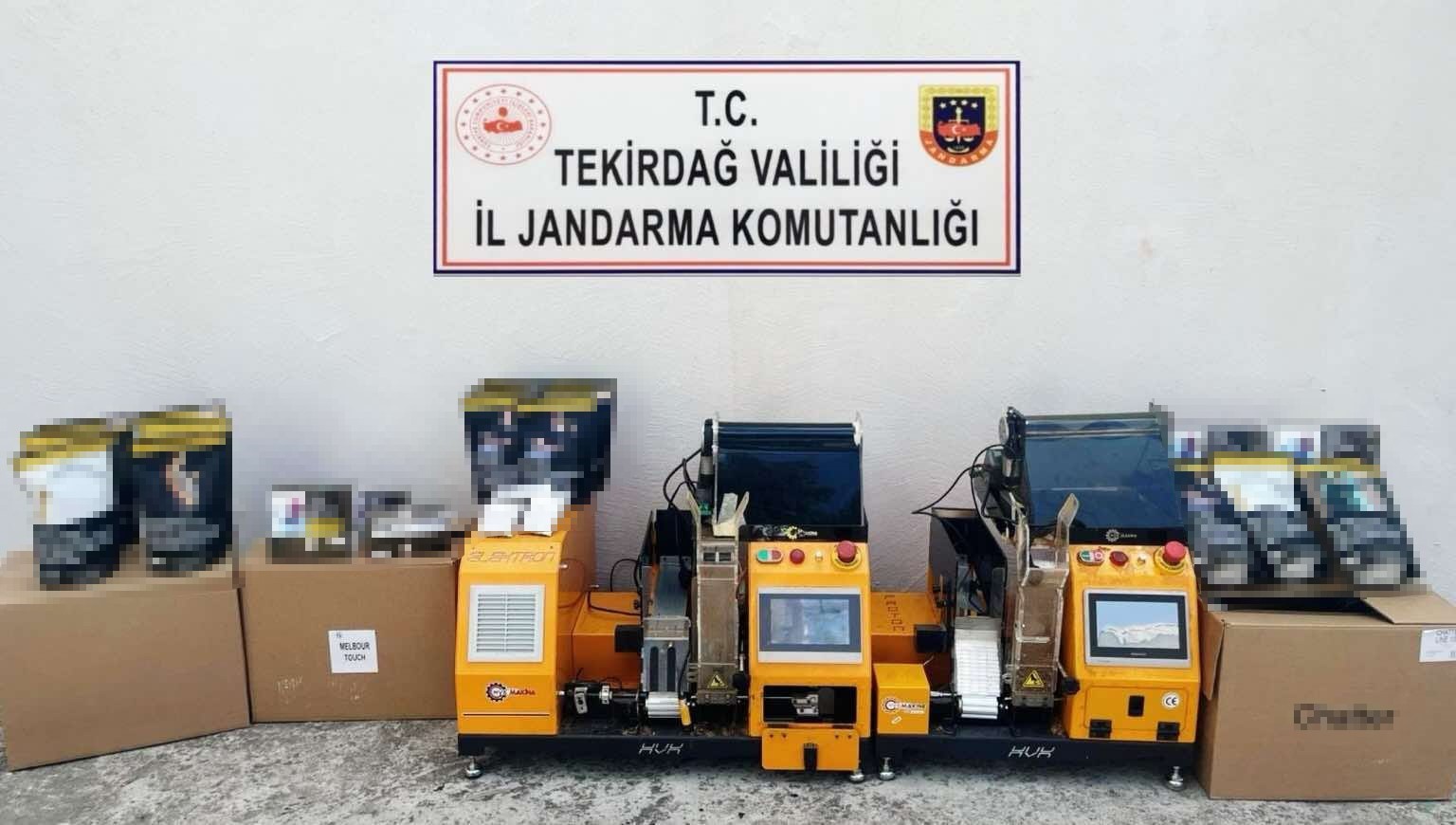 Tekirdağda Jandarmadan Tütün Ve Makaron Operasyonu