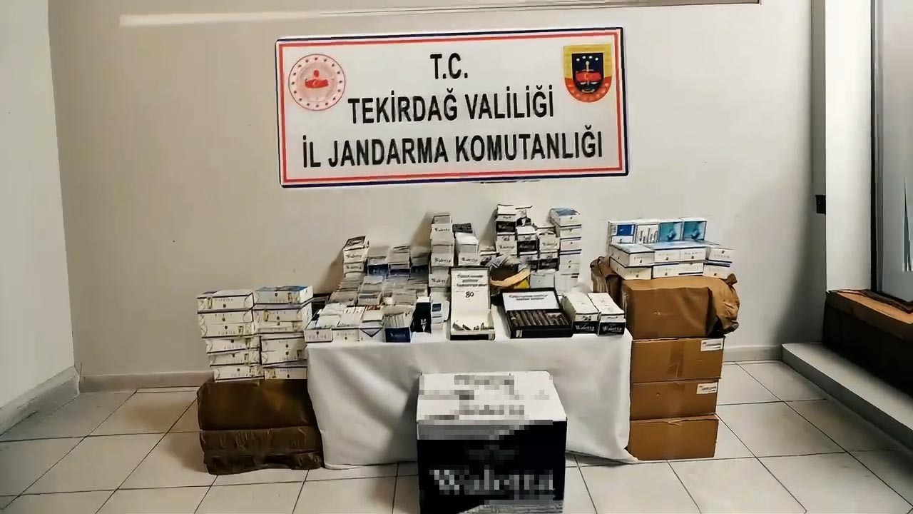 Tekirdağda Kaçak Tütün Operasyonu: Binlerce Paket Ele Geçirildi