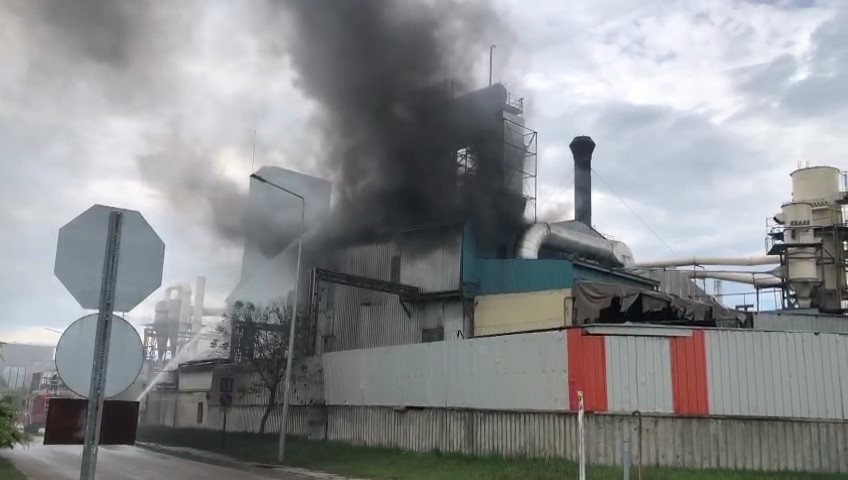 Tekirdağda Kereste Fabrikasında Yangın