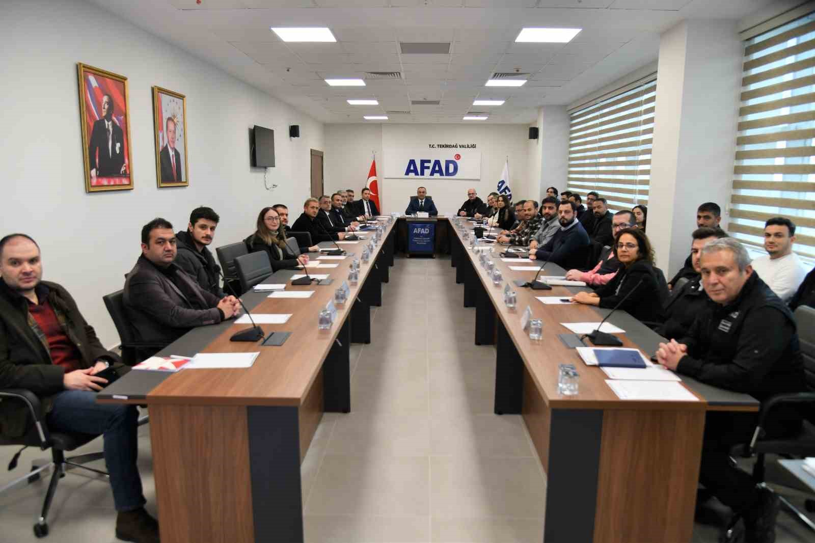 Tekirdağda Muhtemel Afetlere Karşı Bina Riskleri Değerlendirildi