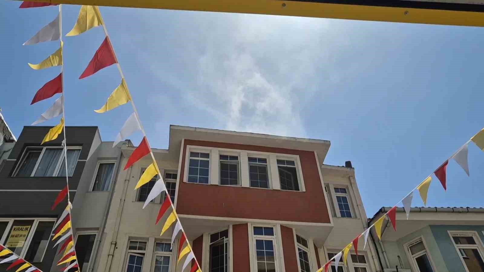 Tekirdağda Otelde Yangın Paniği