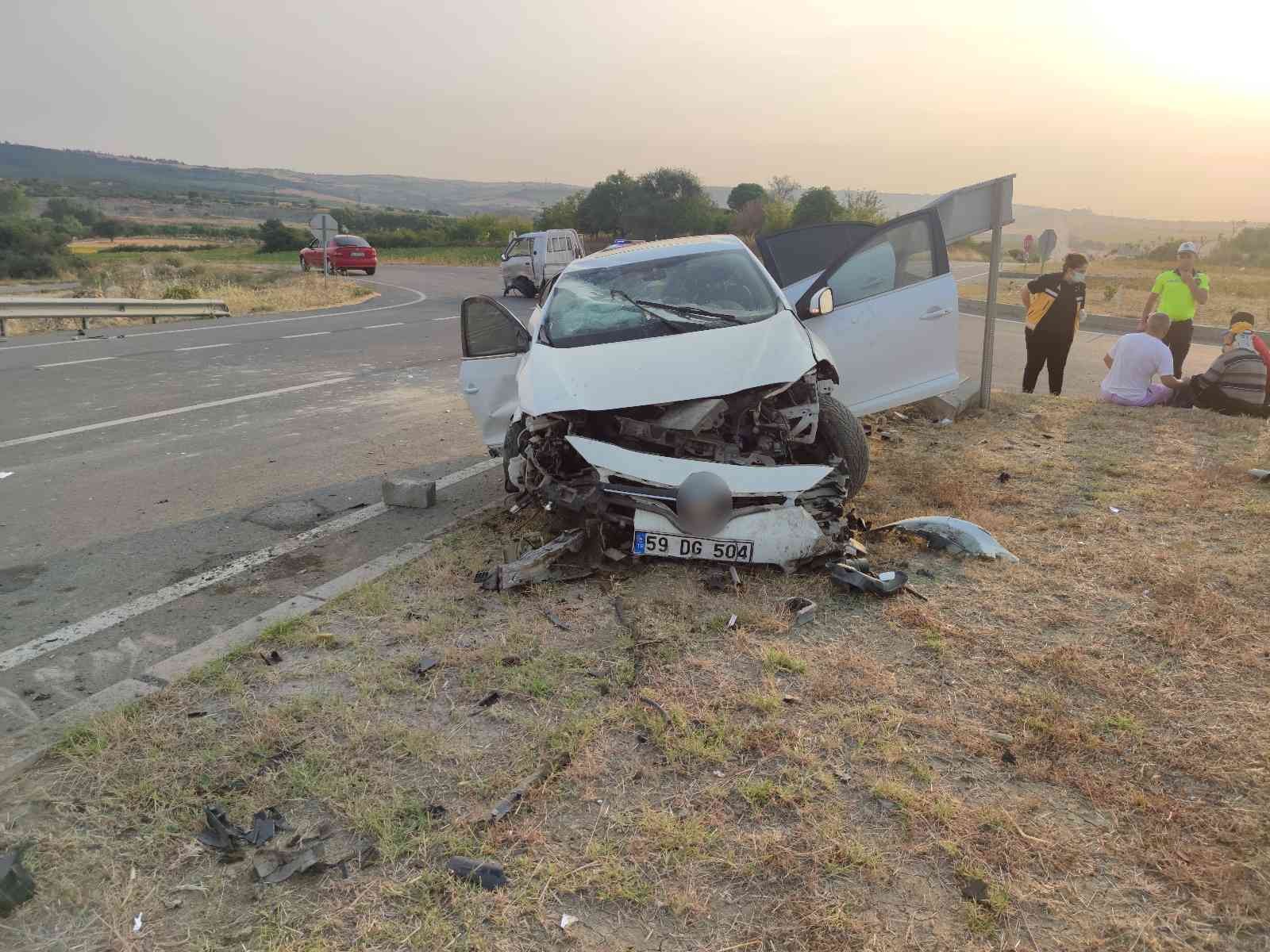 Tekirdağda Trafik Kazası: 5 Yaralı