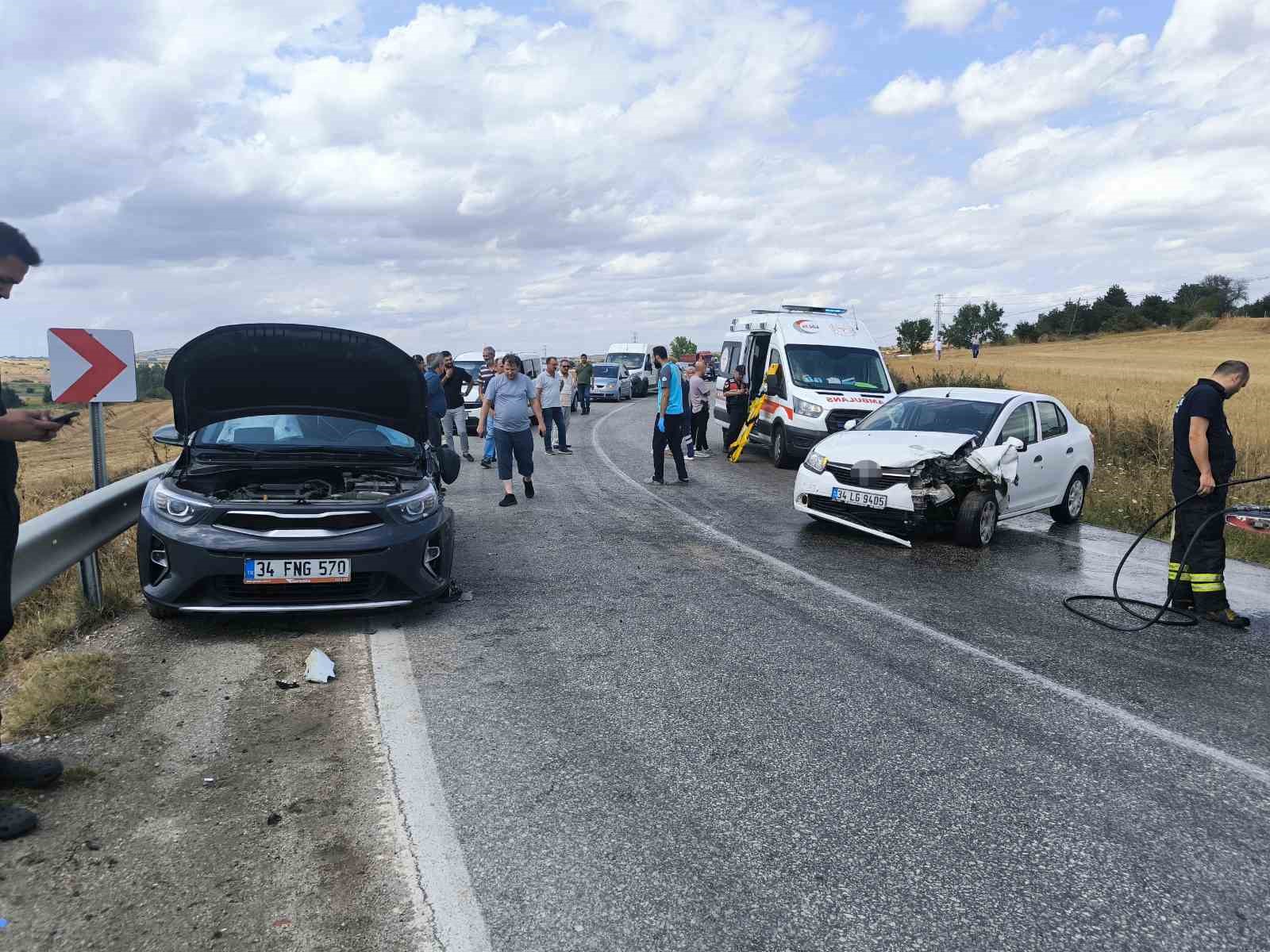 Tekirdağda Trafik Kazası: 5 Yaralı