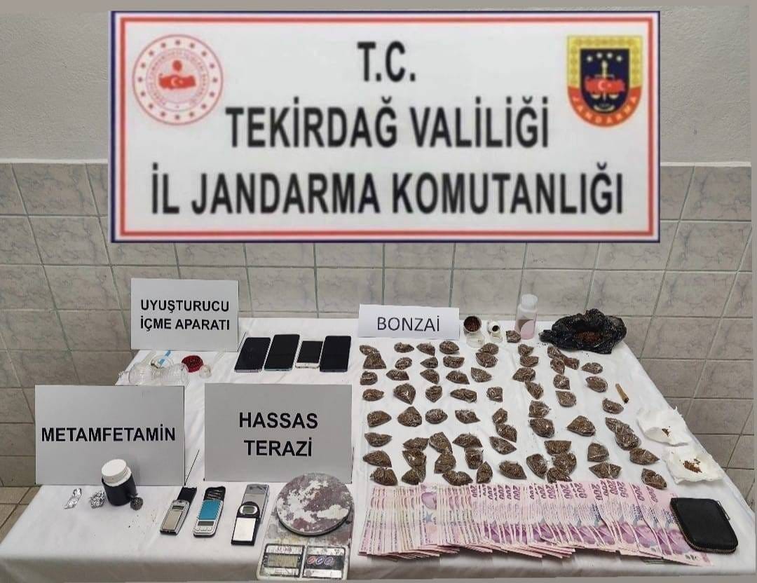 Tekirdağda Uyuşturucu Operasyonlarında Çeşitli Maddeler Ele Geçirildi