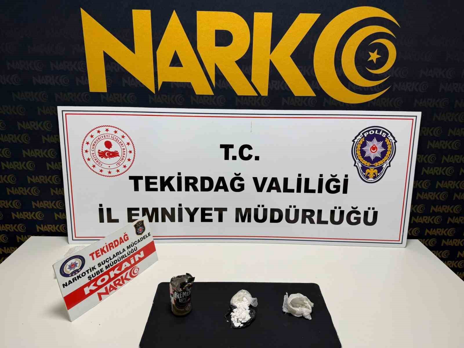 Tekirdağda Uyuşturucu Operasyonunda 2 Kişi Tutuklandı