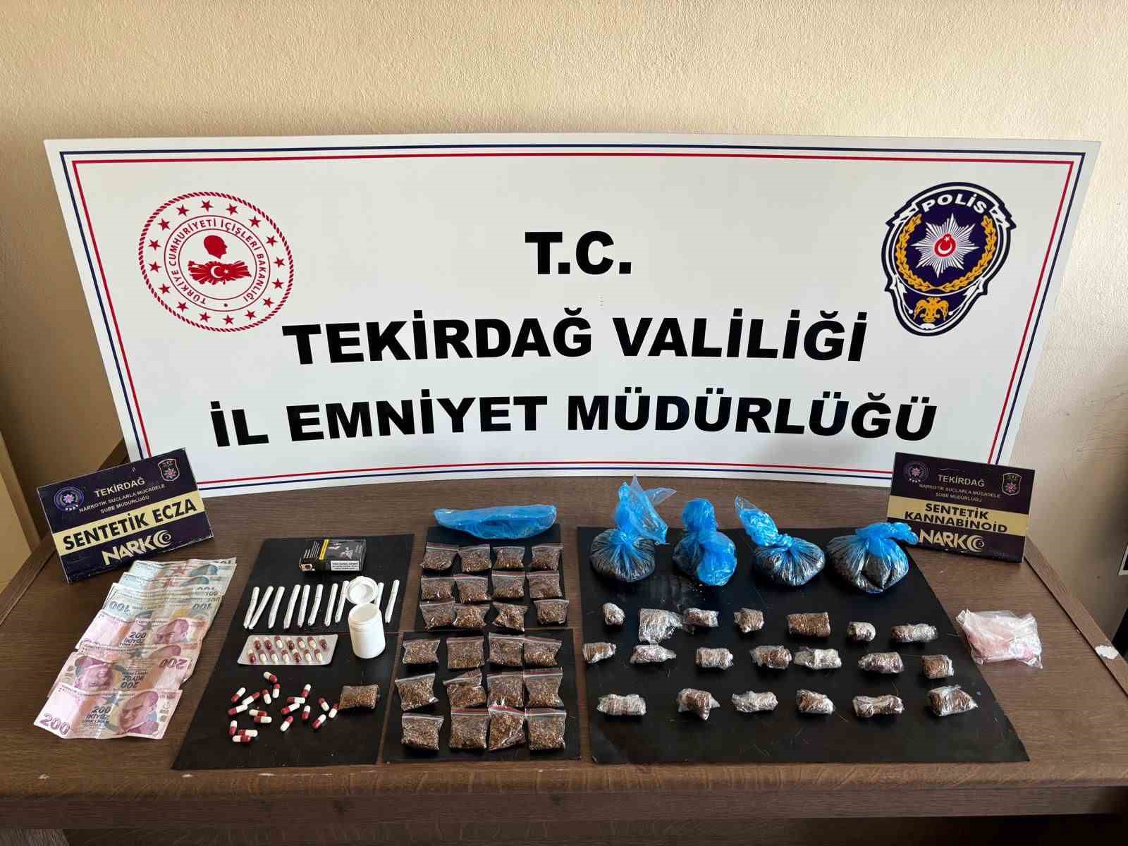 Tekirdağda Uyuşturucu Operasyonunda 3 Kişi Tutuklandı