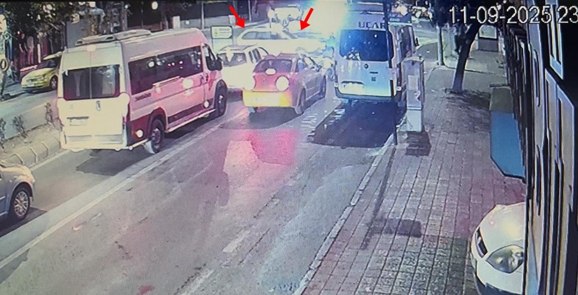 Tekirdağda Yaya Geçidinden Yolun Karşısına Geçen Otomobile Ceza Gecikmedi