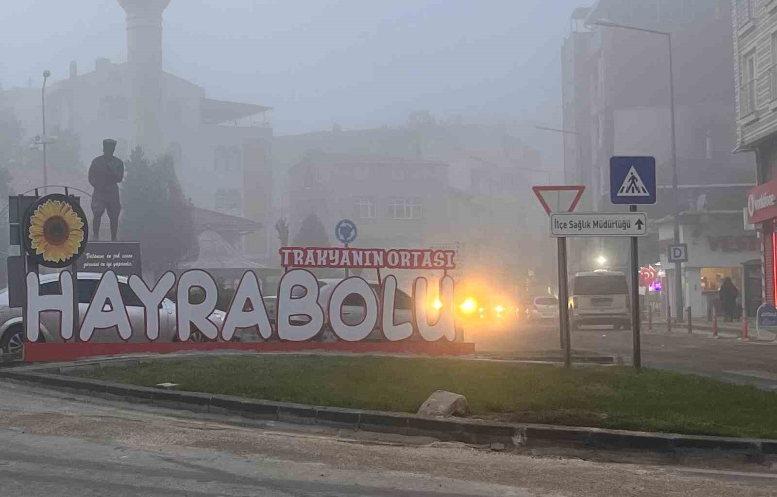 Tekirdağda Yoğun Sis Etkili Oldu