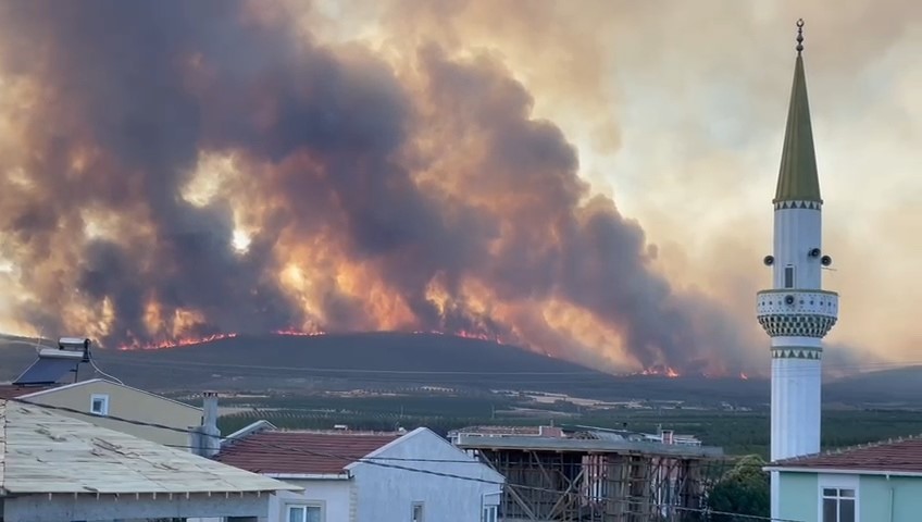 Tekirdağdaki Orman Yangını Tarım Arazilerine Sıçradı: 2 Mahalle Tahliye Edildi
