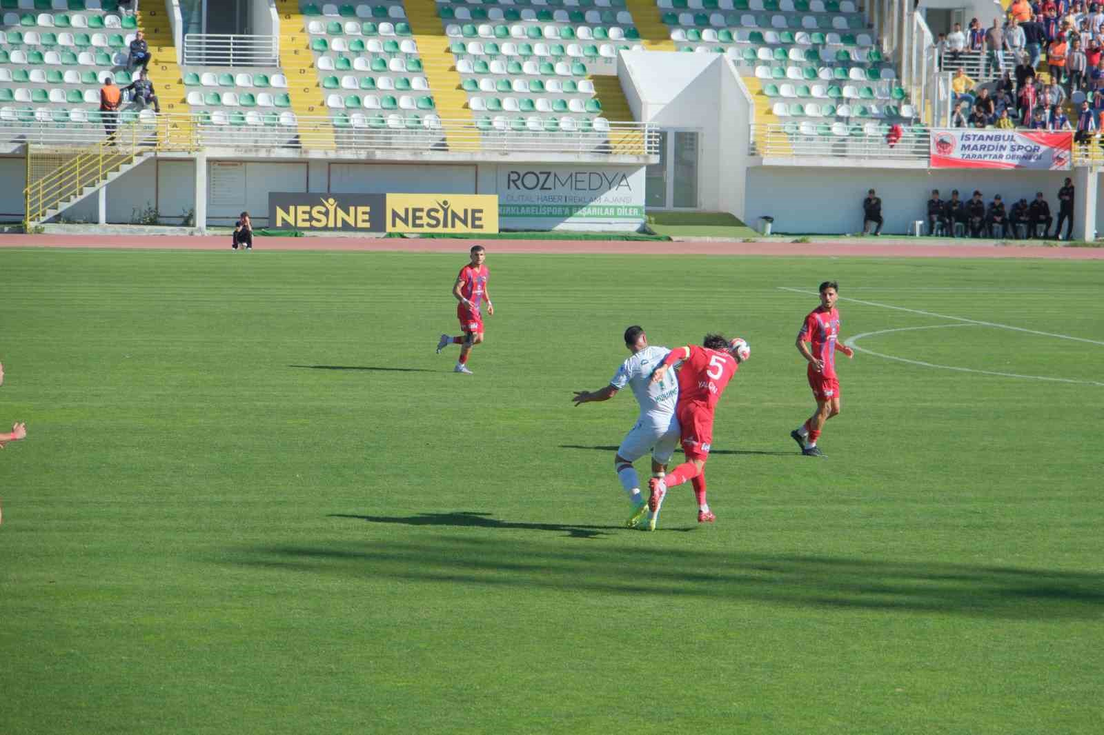 Tff 2. Lig Kırklarelispor: 1 - Mardin 1969 Spor: 1