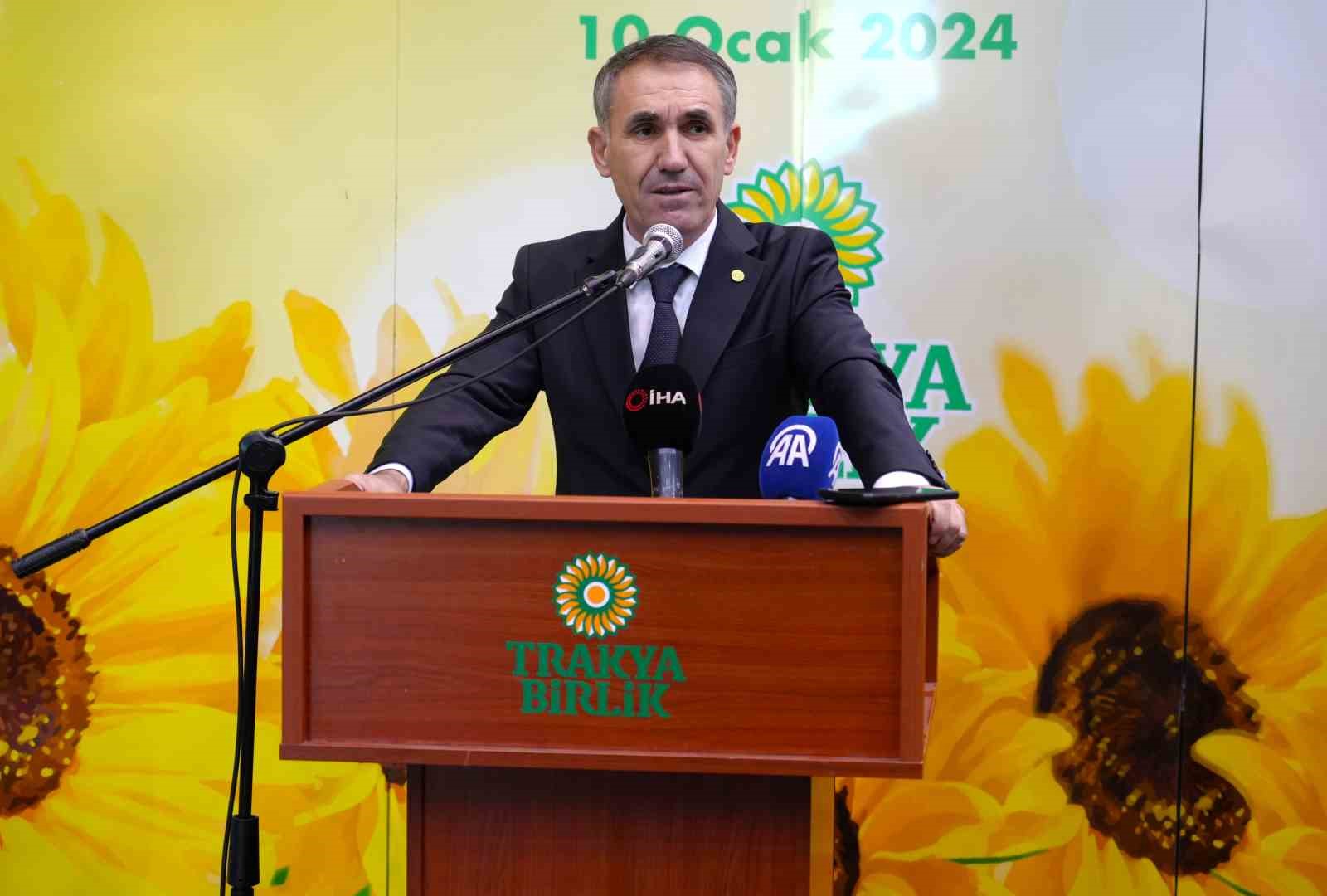 Trakya Birlik Başkanı Kırbiç: Kuraklık, Ayçiçek Verimini Olumsuz Yönde Etkilemiştir