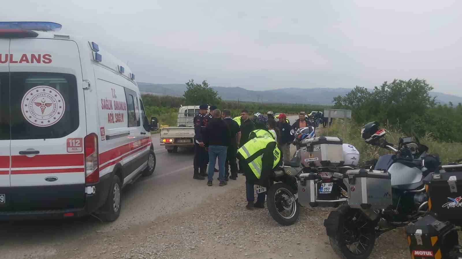 Virajı Alamayan Motosiklet Su Kanalına Çarptı: 1 Ölü, 1 Yaralı