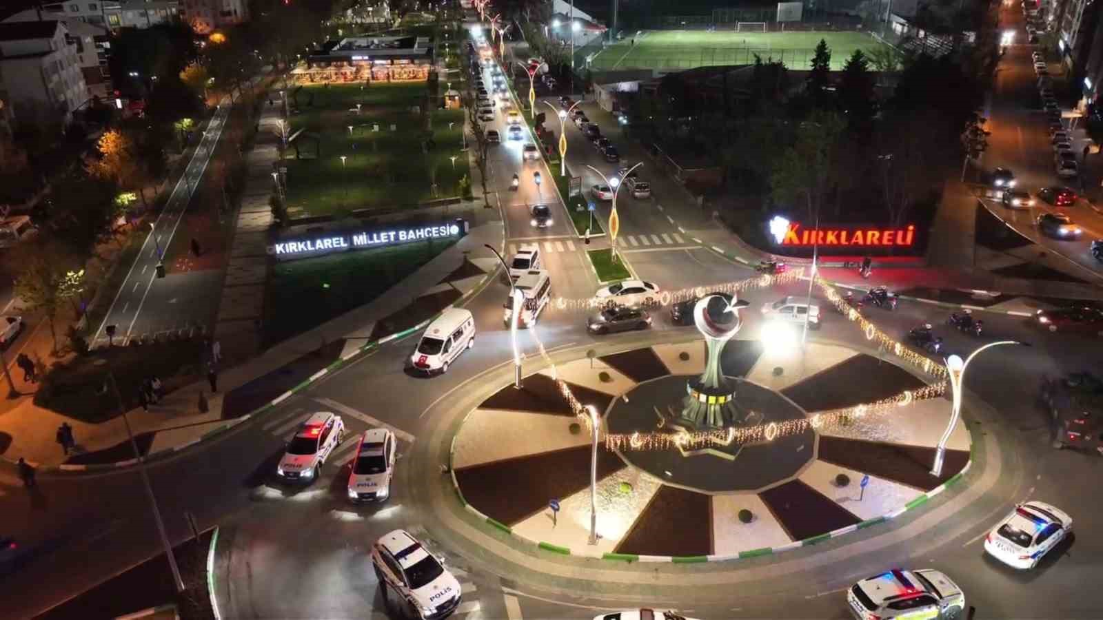 Yılbaşına Özel Kırklarelinde Geniş Çaplı Polis Denetimi