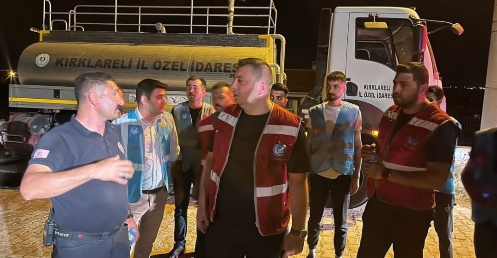  TEKİRDAĞ ÜLKÜ OCAKLARI’ndan YANGIN BÖLGESİNE ANLAMLI DESTEK
