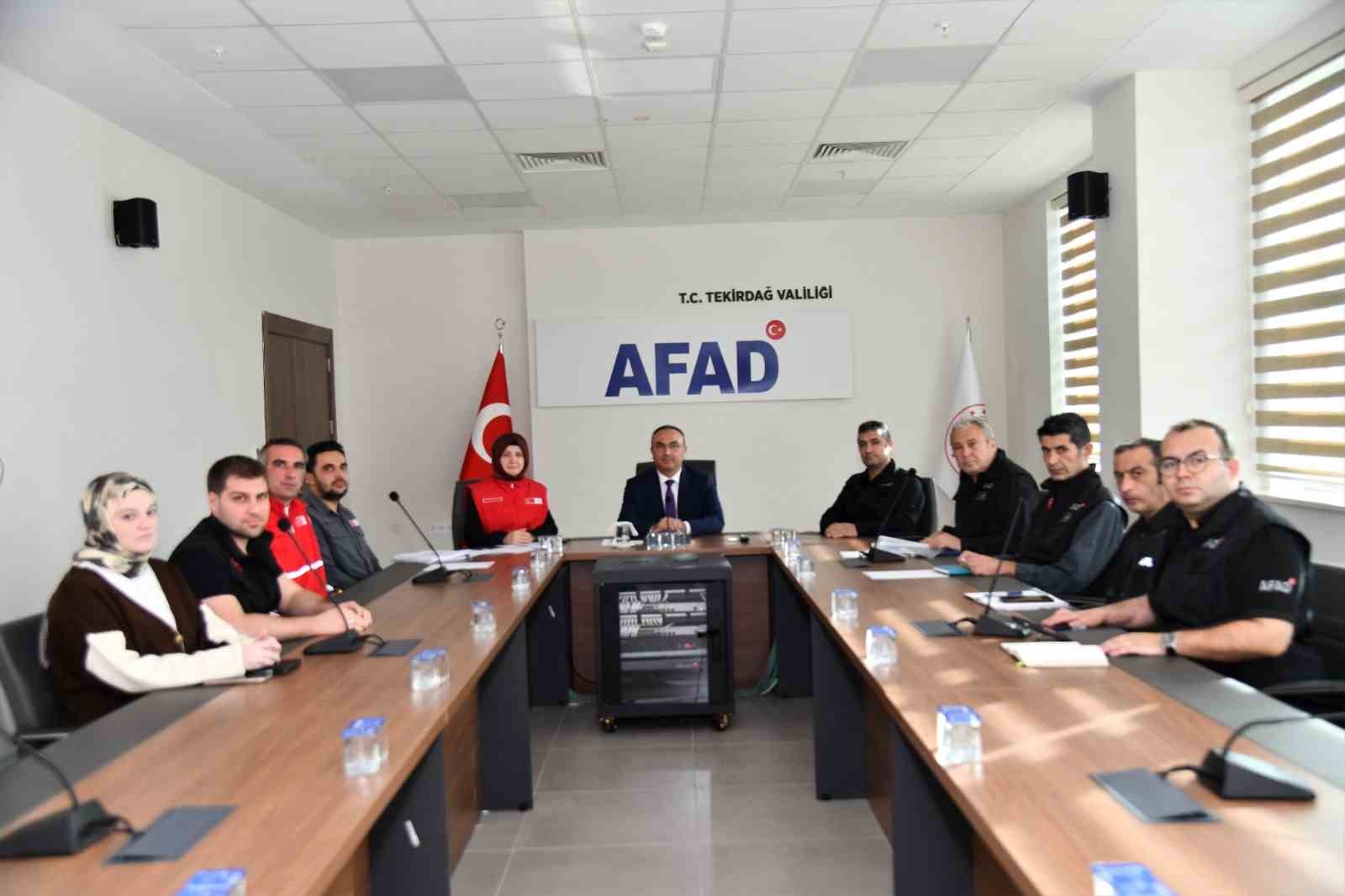 Tekirdağda Afet Beslenme Kapasitesi Masaya Yatırıldı