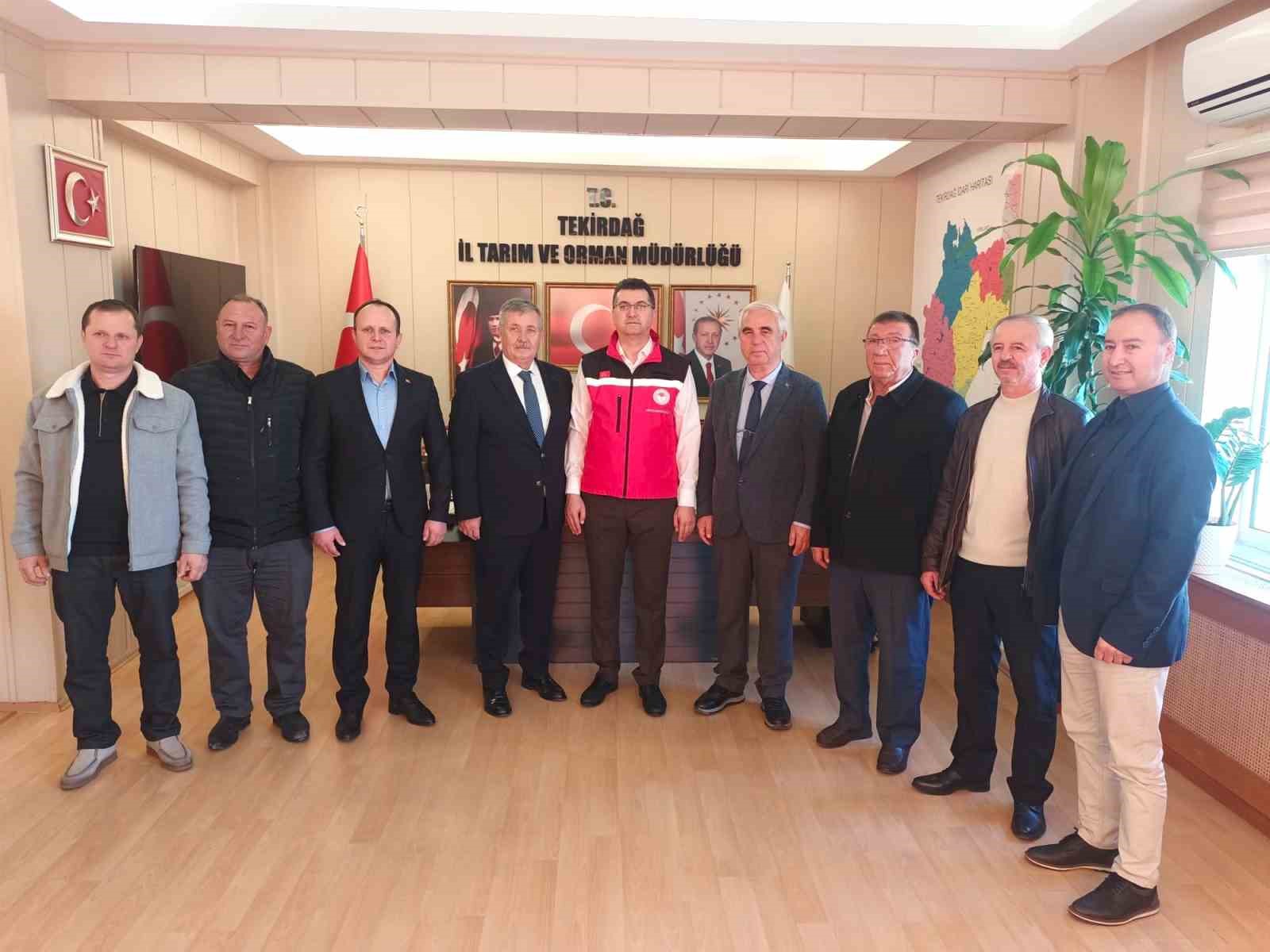 Tekirdağda Tarımsal Örgütlere Birinci Derece Belge