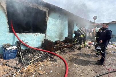 Evdeki yangına müdahaleyi izlerken köpek saldırısında yaralandı