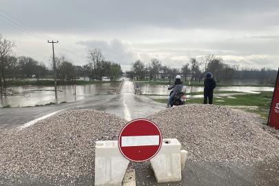 Edirne’de su seviyesi yükselen Tunca ve Meriç'te ‘sarı alarm’ uyarısı devam ediyor