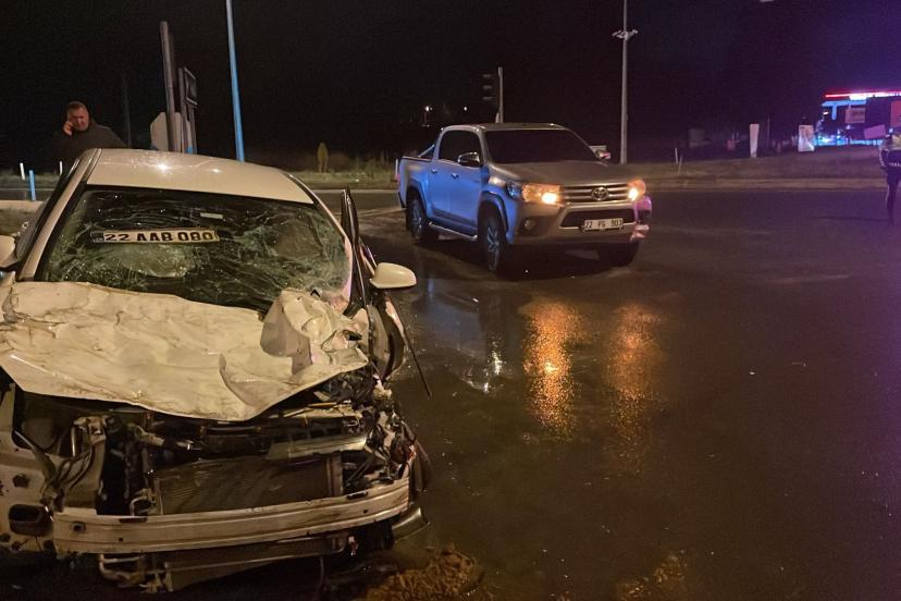 Edirne'de zincirleme kaza