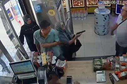 Boşanma aşamasındaki kocasını vurmak istediği tabanca tutukluluk yaptı; o anlar kamerada