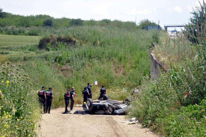 Tekirdağ'da menfeze düşen otomobilin sürücüsü öldü