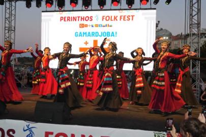 Tekirdağ'da Perinthos Folkfest renkli görüntülere sahne oldu