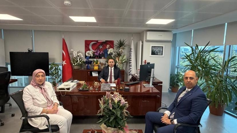 YILDIZ FİLİZ, HALKBANK BÖLGE KOORDİNATÖRÜ METİN’İ ZİYARET ETTİ